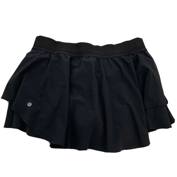 lululemon athletica Pants - Lululemon Court Rival High Rise Skort Solid Black